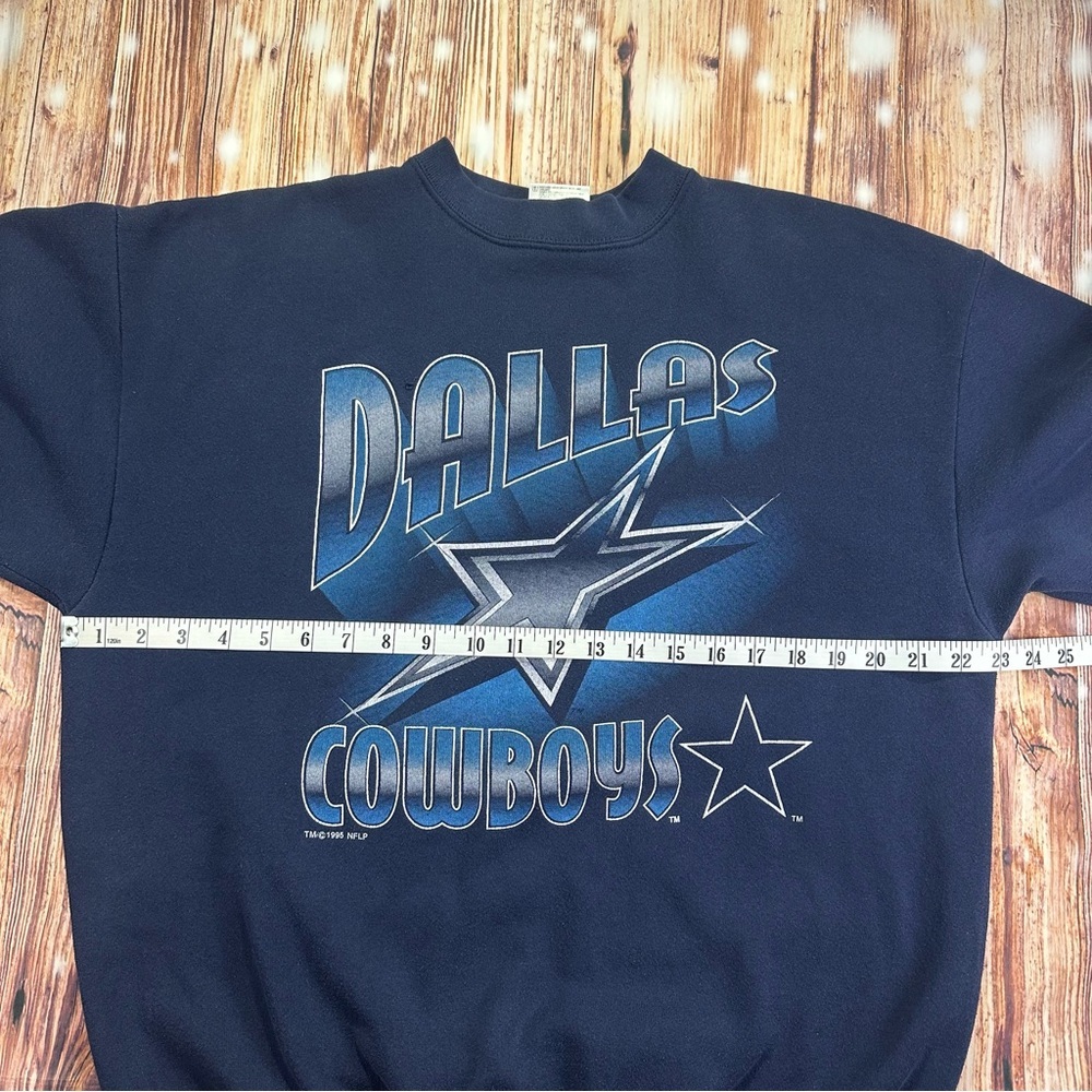 Vintage Dallas Cowboys Sweatshirt 1995 NFL Pullover Crewneck Size XL USA - Picture 9 of 16